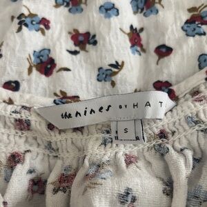 The Nines by HATCH Kids Skirt - Cream and Blue Floral